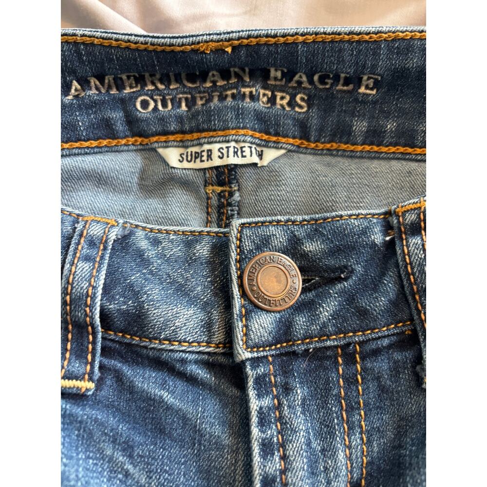 American Eagle Jeans 6 Long Favorite Boyfriend Bootcut Medium Wash - Picture 7 of 10